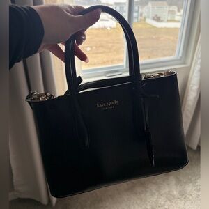 Kate Spade New York Eva Satchel – Small – Black Pebbled Leather